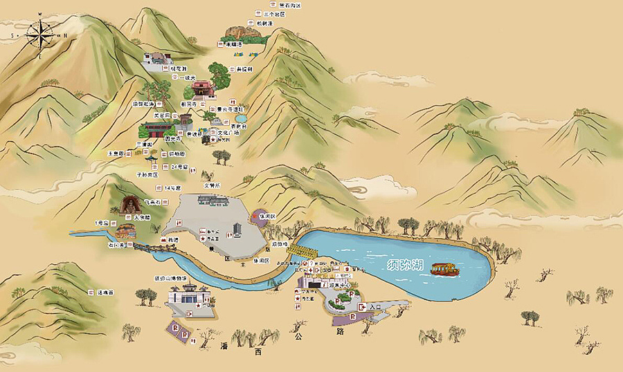 宝鸡景区手绘地图的国际化设计与文化传播？
